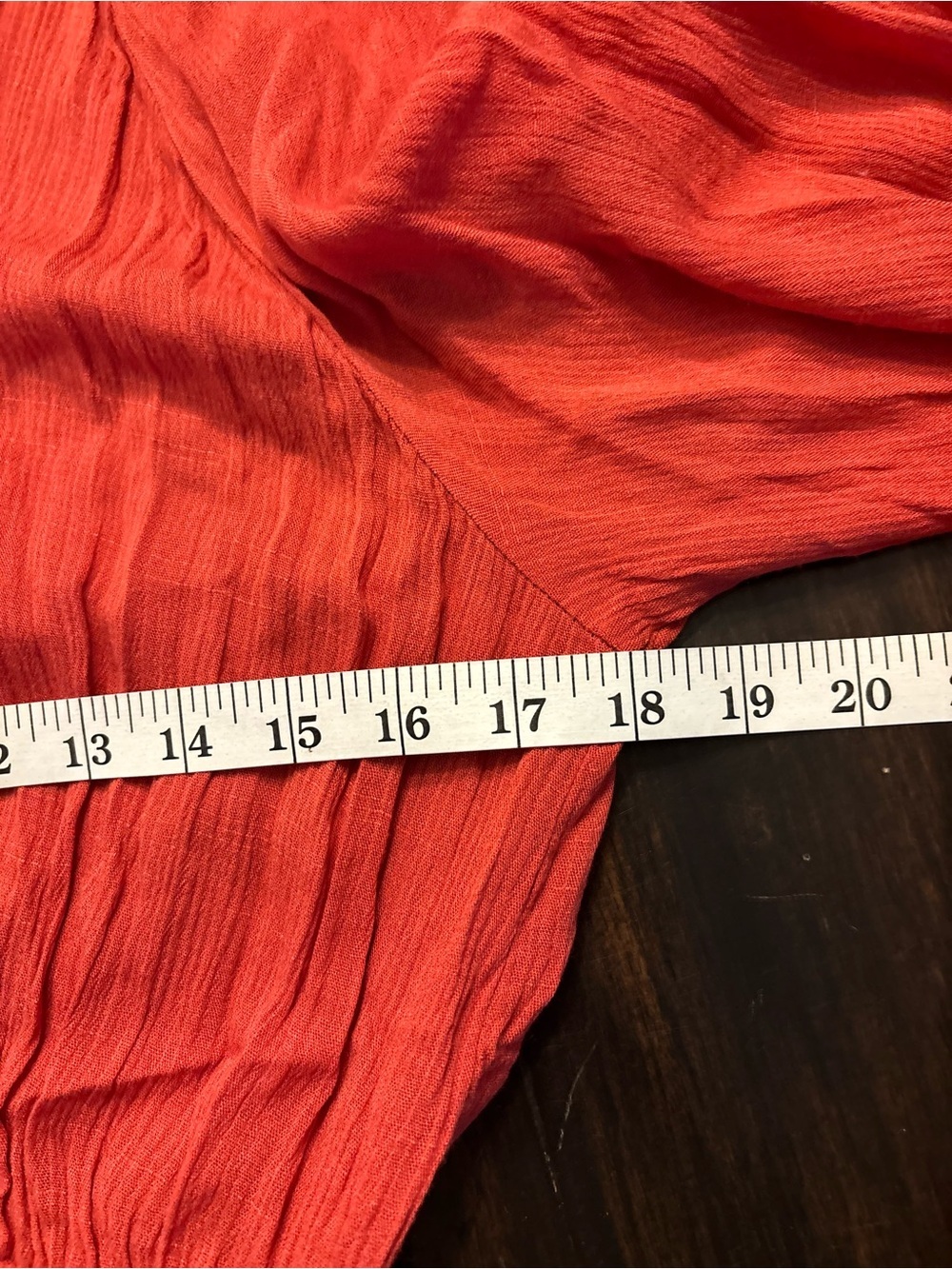 She + Sky Red/rust Mini long sleeve Dress with Tie Waist size small - Picture 7 of 8